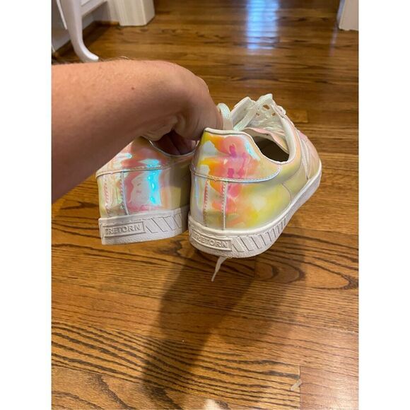 Tretorn Camden Iridescent Holographic Casual Sneakers Women's 8 - Picture 7 of 7